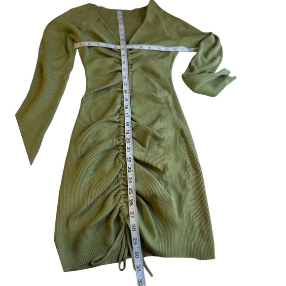 Camila Coelho Revolve Ciara Sweater Dress In Sage Green - Picture 6 of 8